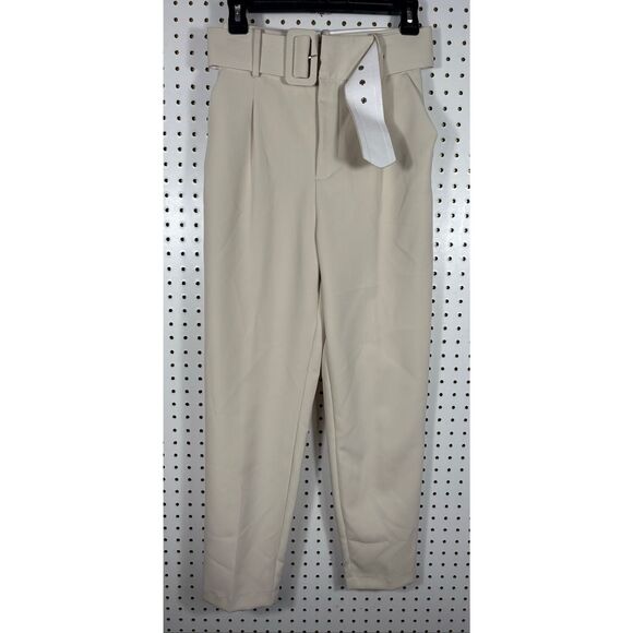 Zara belted high waisted trousers size XS - Picture 1 of 10
